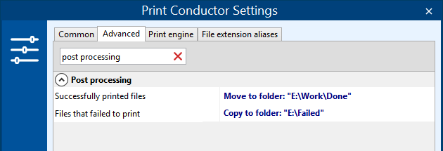 Move, copy or delete files after a batch print job
