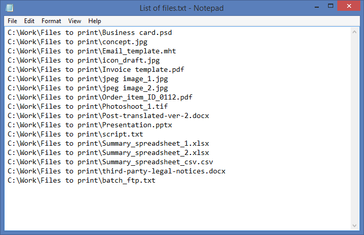 rustfri arbejdsløshed skam How to Print Files in a Sorted Order - and Then Reprint Them Again