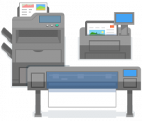 Office printers and plotter icon