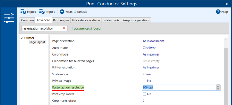 Page Printing Settings | Batch Printing with Print Conductor