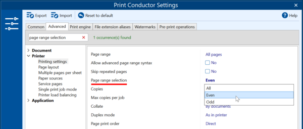 Document Printing Settings | Batch Printing with Print Conductor