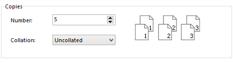 Set number of copies in Print Conductor