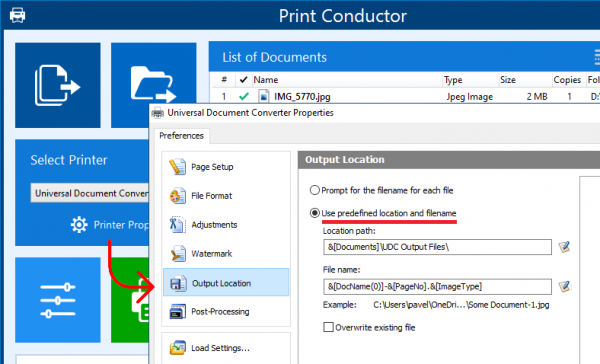 Mass convert to PDF without 'Save to' dialog prompts